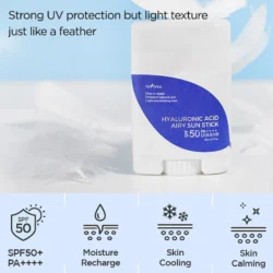 IsNtree Hyaluronic Acid Airy Sun Stick SPF 50+ PA++++ 22g