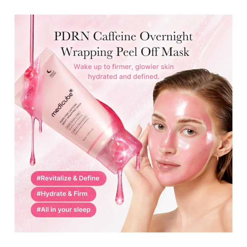 Medicube PDRN Pink Caffeine Night Wrapping Mask 75ml