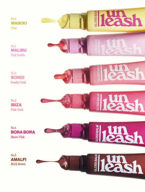 unleashia sunset dazzle gloss balm