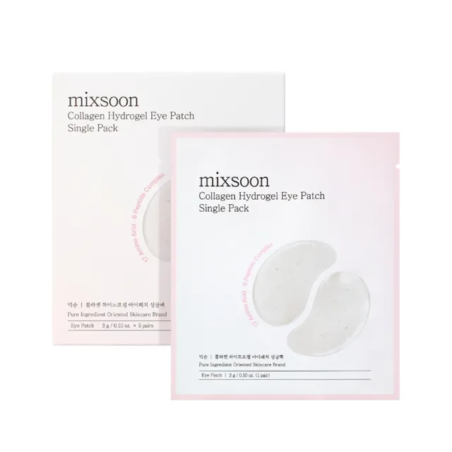 Mixsoon Collagen Hydrogel Eye Patch Single Pack Set
