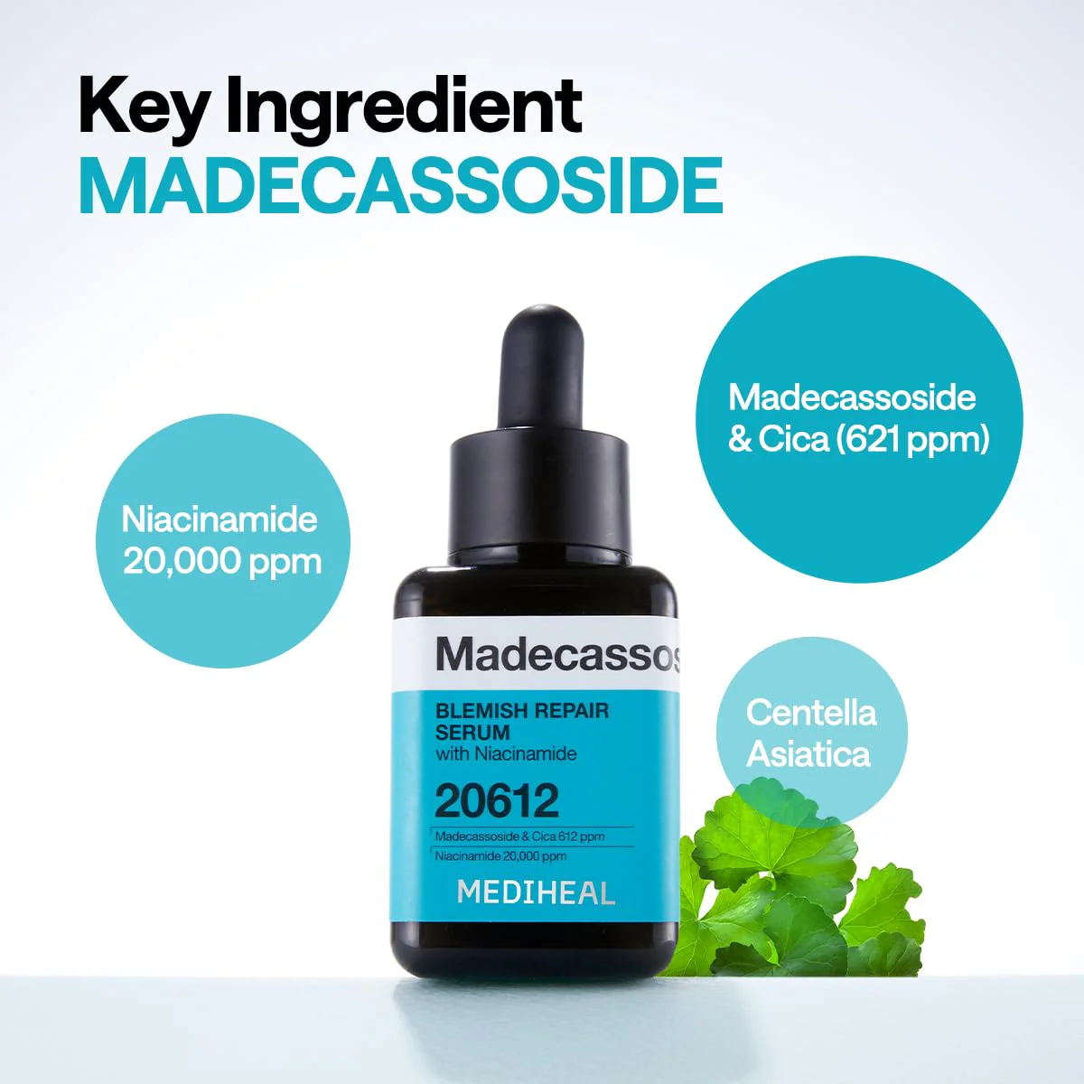 Mediheal Madecassoside Blemish Repair Serum nomierinošs serums pret iekaisumiem - Image 2