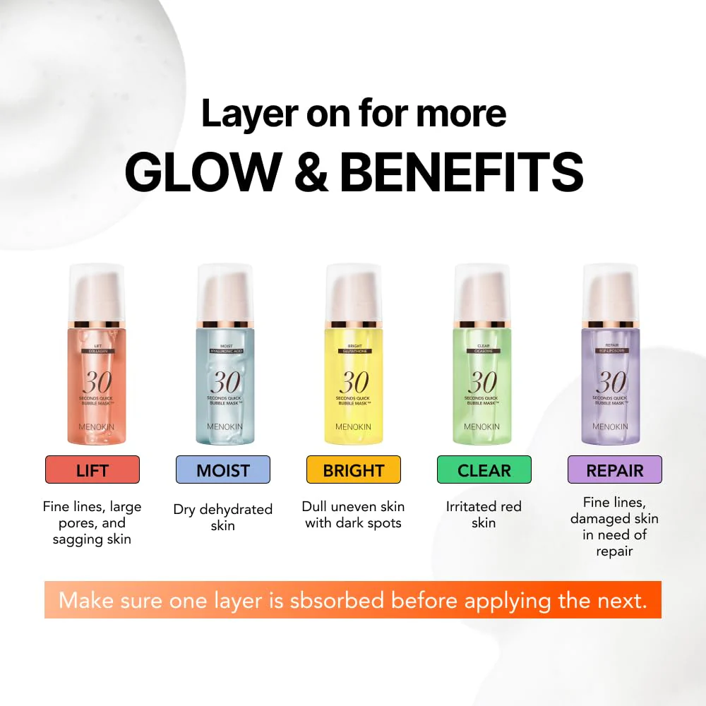 MENOKIN 30 Seconds Quick Bubble Mask Moist