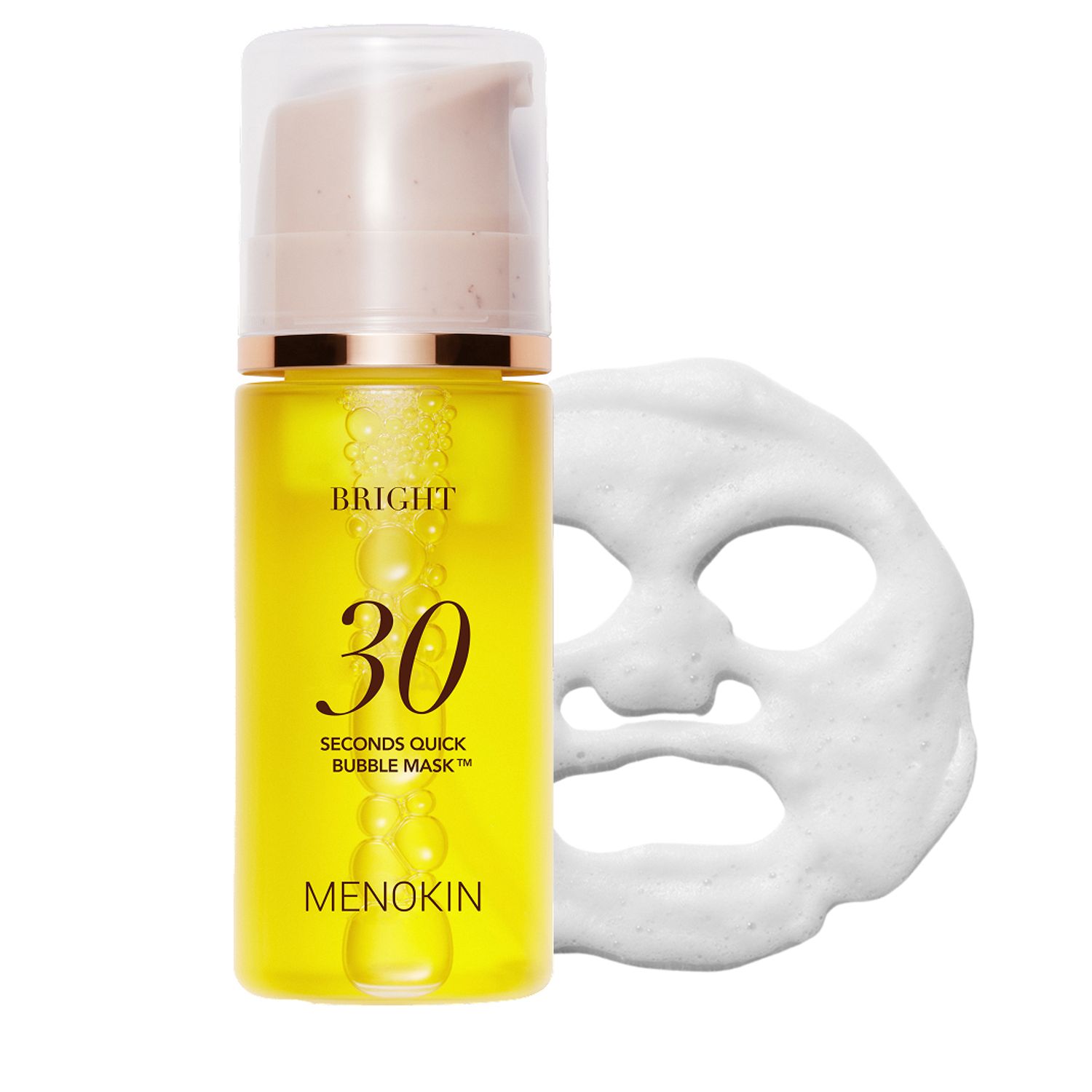 MENOKIN 30 Seconds Quick Bubble Mask Bright inovatīva putu maska 95ml