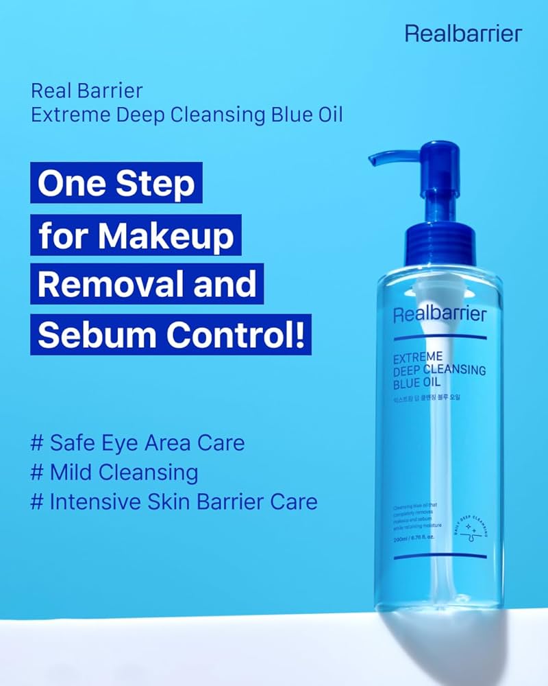 Realbarrier Extreme Deep Cleansing Blue Oil hidrofīlā eļļa 200ml - Image 2