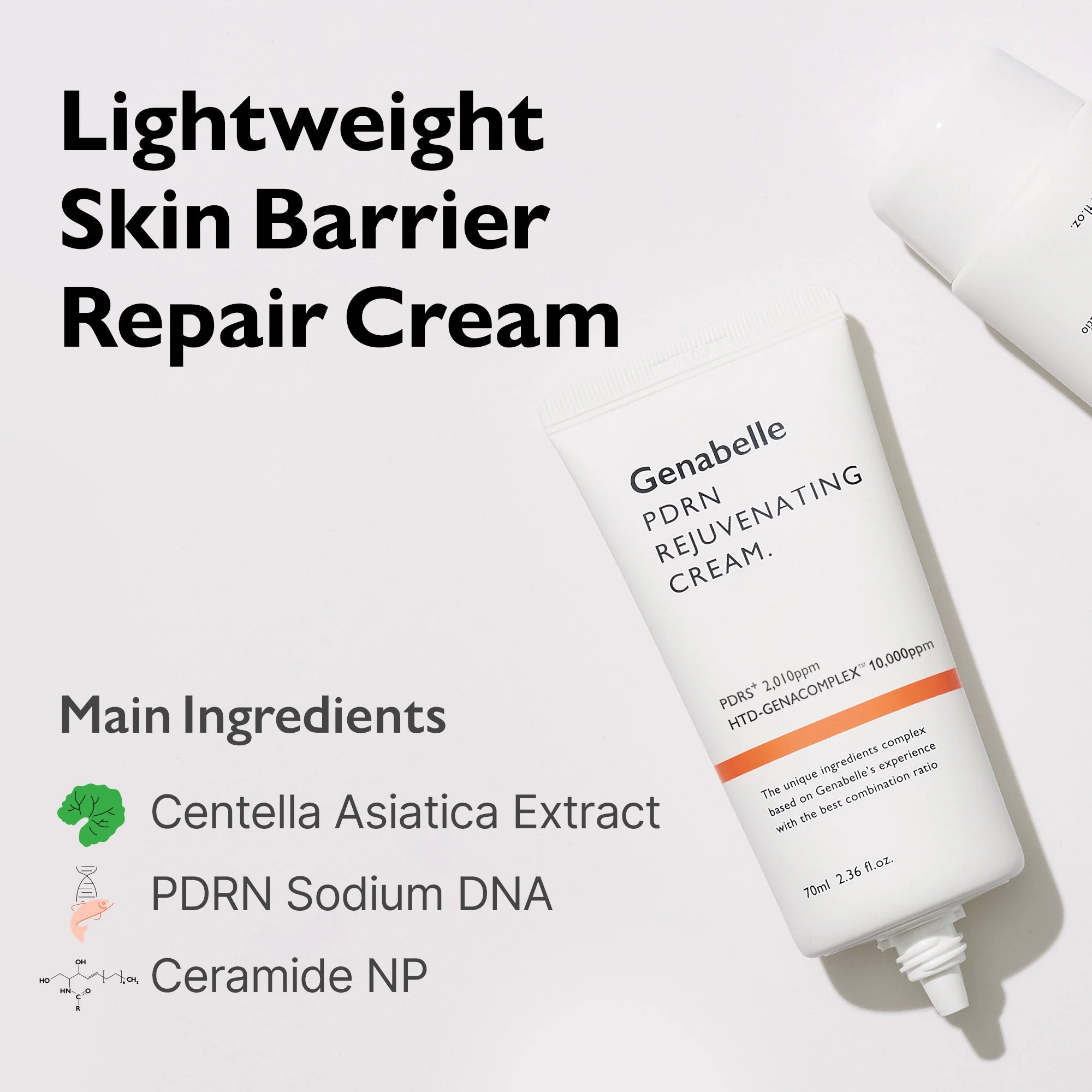 Genabelle PDRN Rejuvenating Cream atjaunojošais krēms 70ml - Image 2
