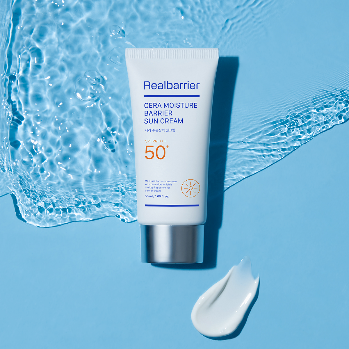 Real Barrier Cera Moisture Barrier Sun Cream SPF50+ PA++++ saules aizsargkrēms sejai 50ml - Image 2