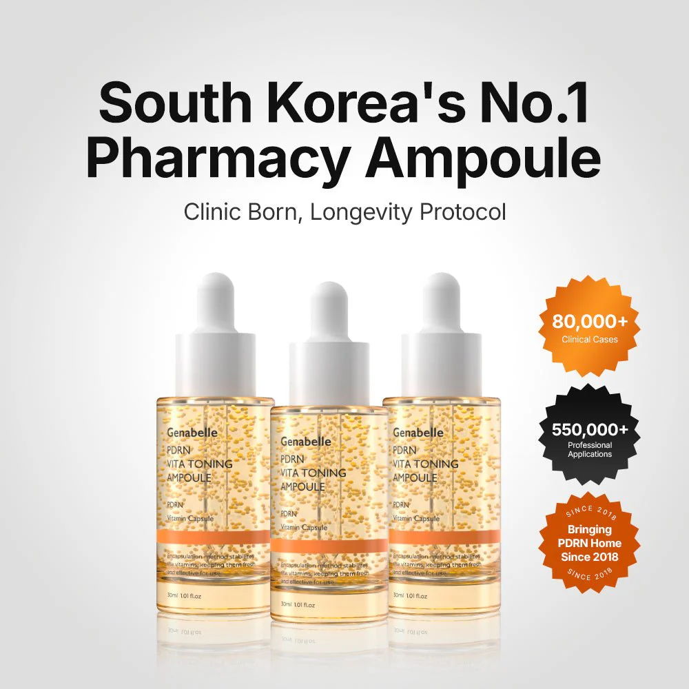 Genabelle PDRN Vita Toning Ampoule atjaunojošs un izgaismojošs serums ar PDRN 30ml - Image 2
