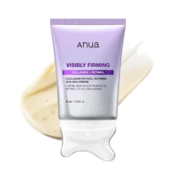 Anua Collagen Retinol Refining Gua Sha Cream krēms-masieris sejai un kaklam ar gua sha rullīti 80ml