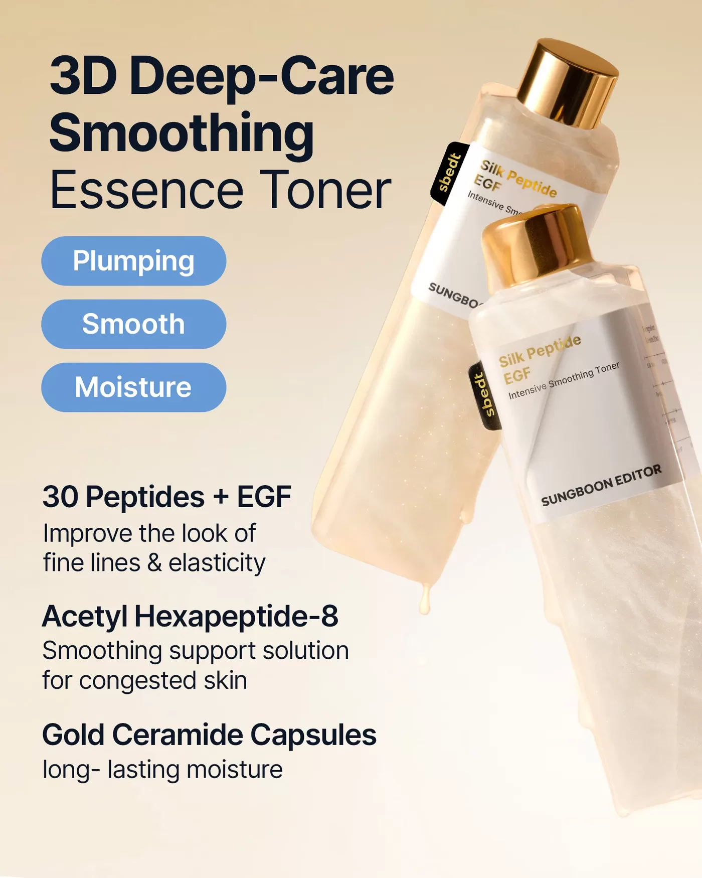Sungboon Editor Silk Peptide EGF Intensive Smoothing Toner