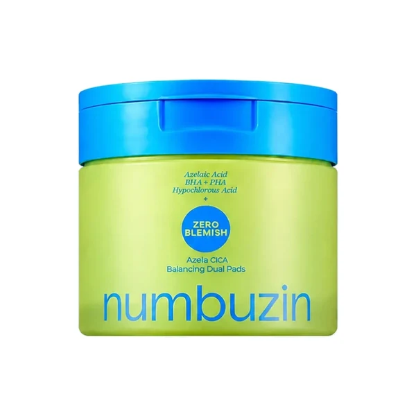 Numbuzin Zero Blemish Azela Cica Balancing Dual Pads